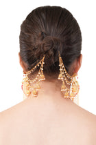 1 Gram Gold Filigree Triple Layer Earrings Set