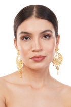 1 Gram Gold Plated Jhumka Earrings