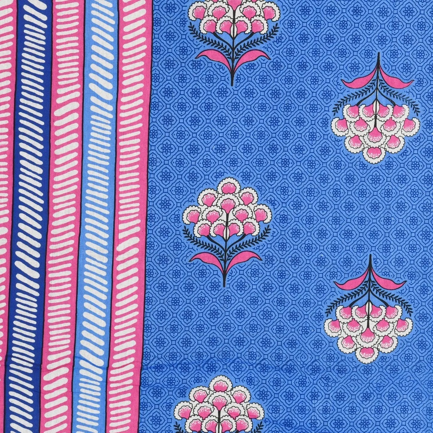 100% Cotton Bedsheet for Double Bed King Size with Pillow Cover Set, 220 TC Gift Or Decor