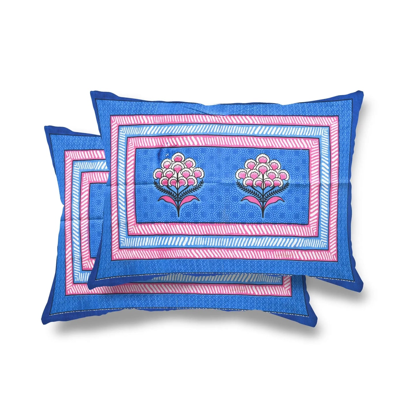 100% Cotton Bedsheet for Double Bed King Size with Pillow Cover Set, 220 TC Gift Or Decor