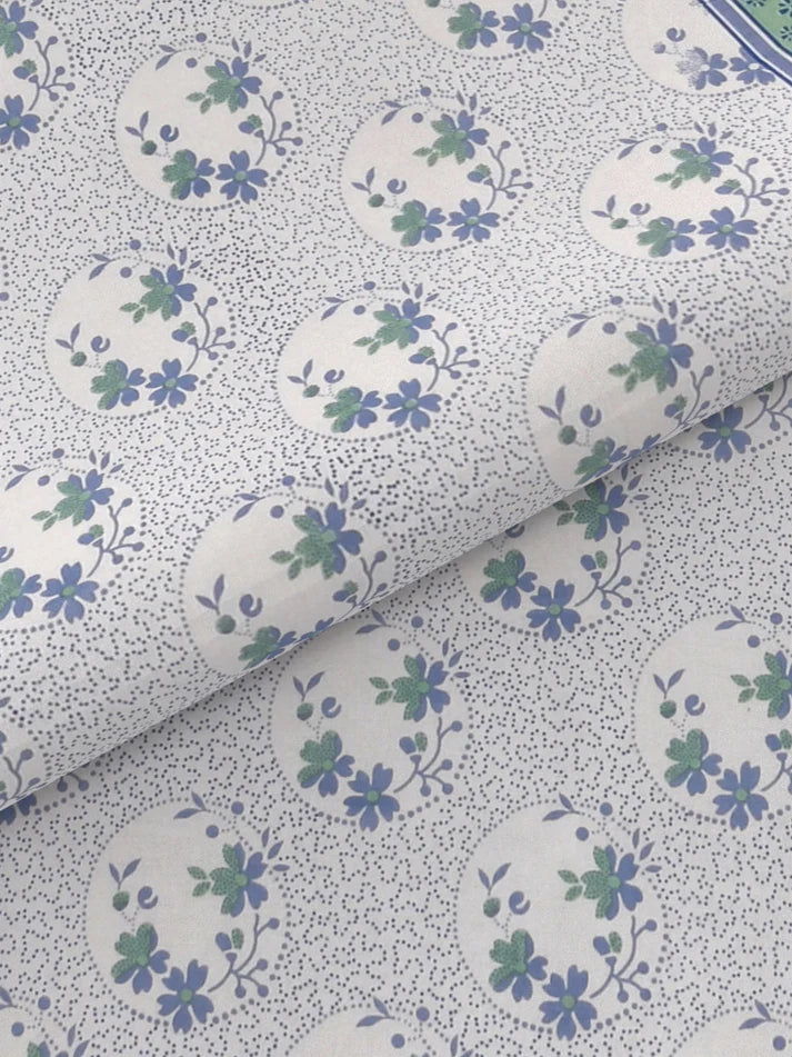 100% Pure Organic Cotton Fabric Hand Block Printed King Size Double Bedsheet with 2 Pillow Covers 340 TC Gift Or Decor