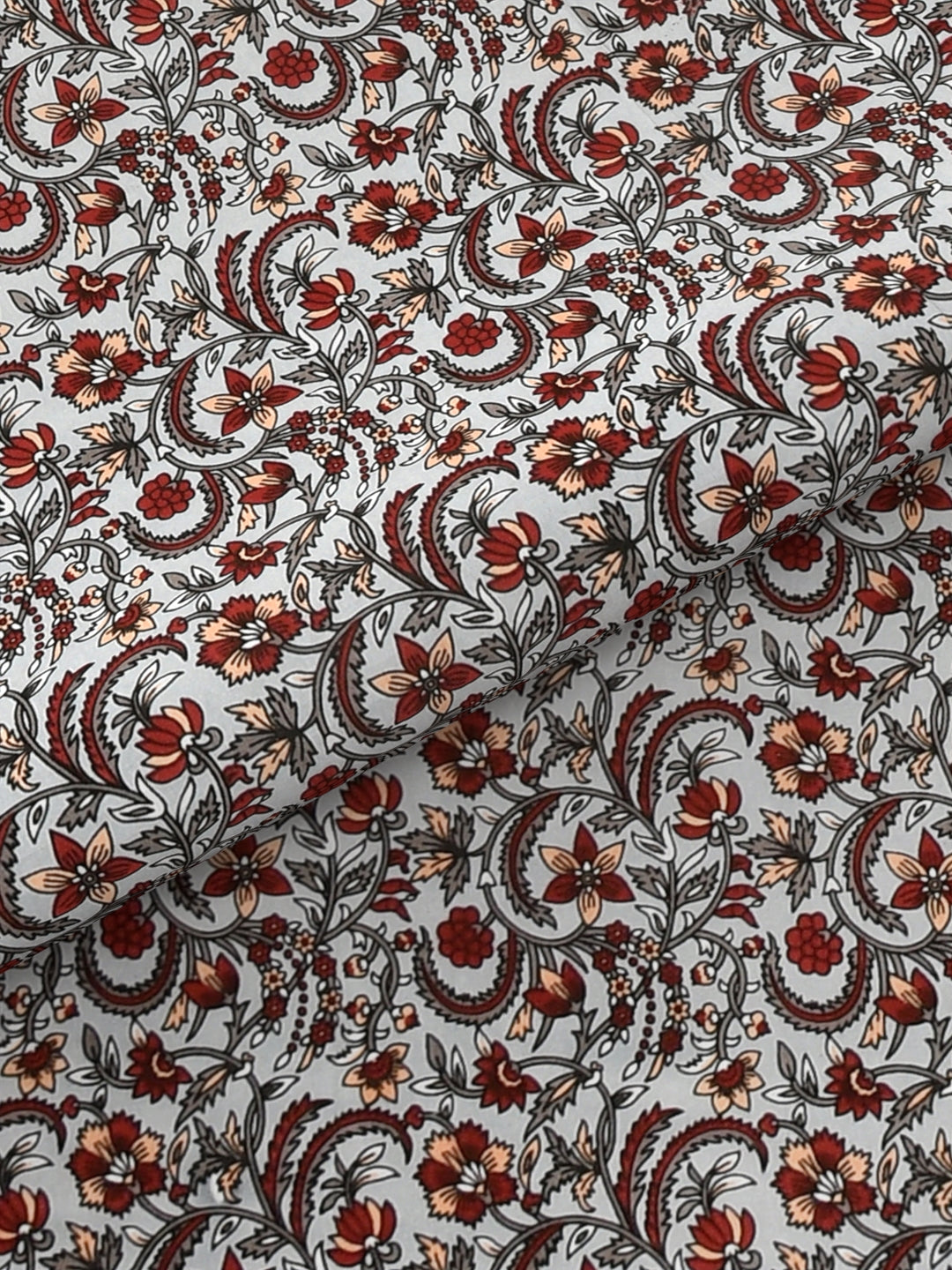 Pure Organic Cotton Jaipuri Hand Block Printed Jumbo King Size Bedsheet with Pillow Covers
