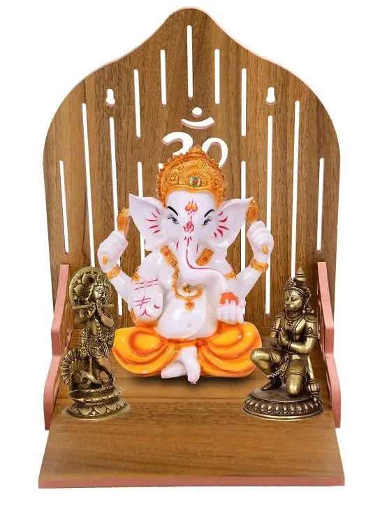Beautiful MDF Wooden Temple for Home and Office GiftorDecor