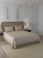 108 X 108 inch 100% Cotton Bedsheet for Double Bed Super King Size with Pillow Cover