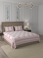 108 X 108 inch Bedsheet Super King Size 100% Cotton for Double Bed with Pillow Cover