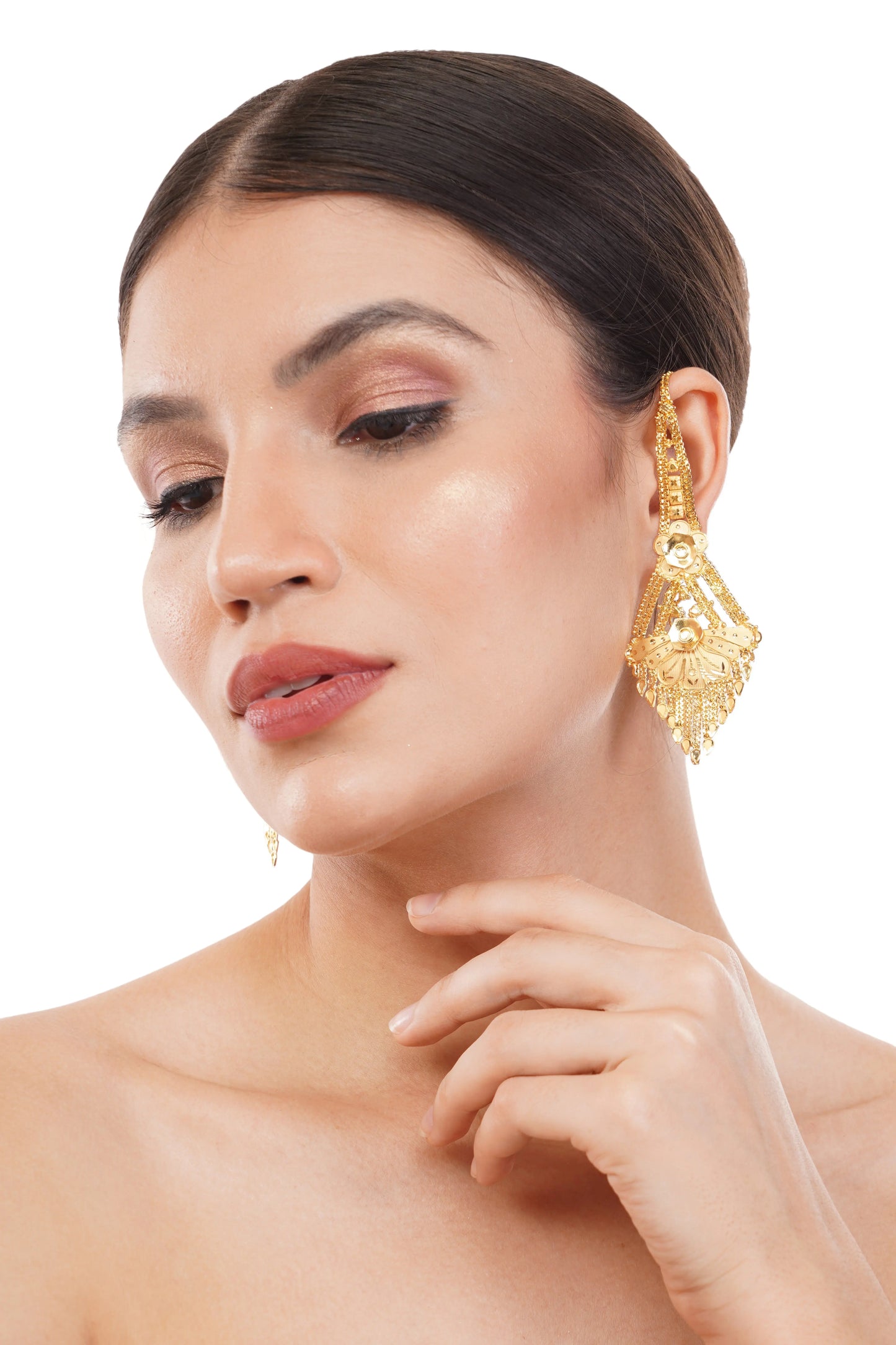 Elegant 1 Gram Gold Plated Drop Earrings GiftorDecor