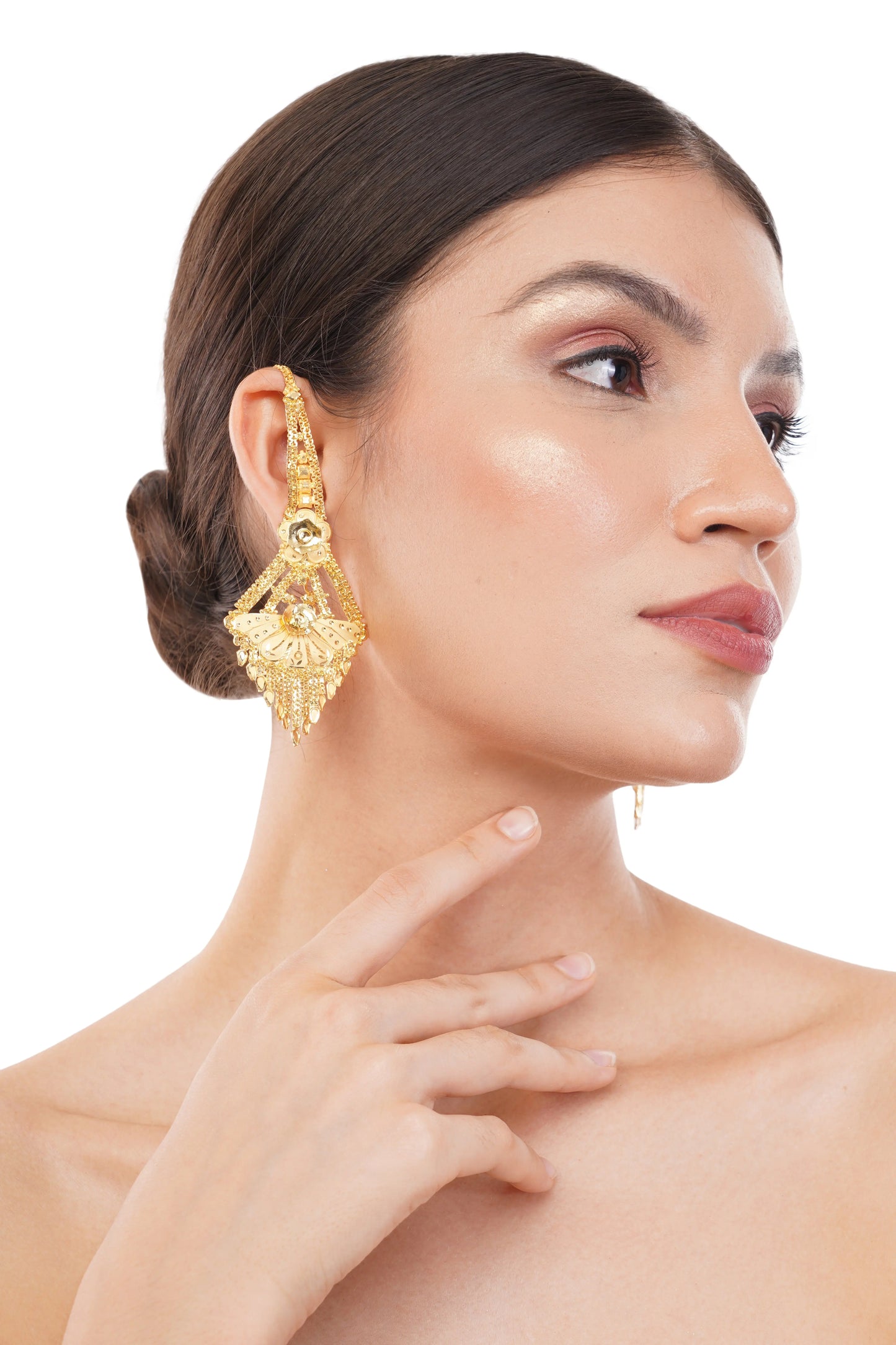 Elegant 1 Gram Gold Plated Drop Earrings GiftorDecor