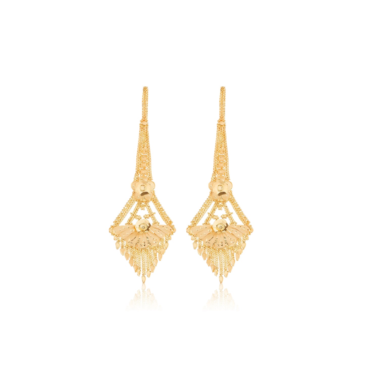 Elegant 1 Gram Gold Plated Drop Earrings GiftorDecor