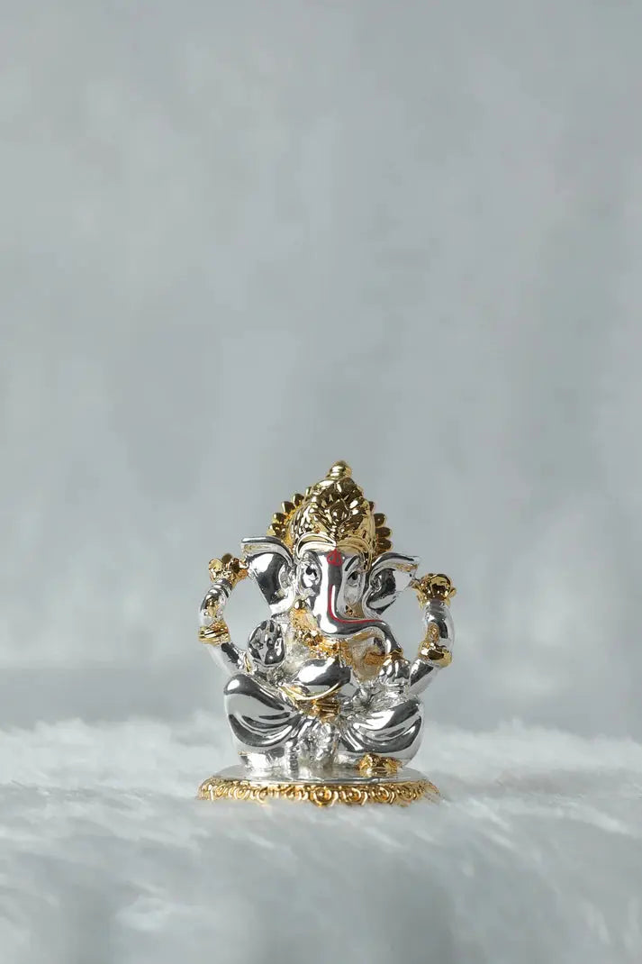 Elevate Your Home with Our Silver Ganesh Idols GiftorDecor