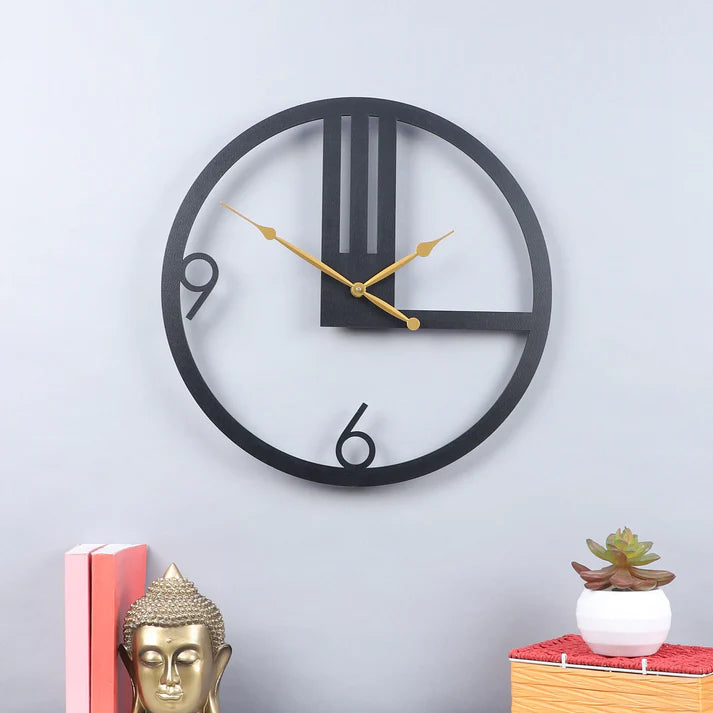 Engineered Wood Wall Clock With Leather coating Gift Or Decor
