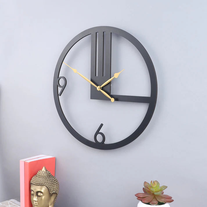 Engineered Wood Wall Clock With Leather coating Gift Or Decor