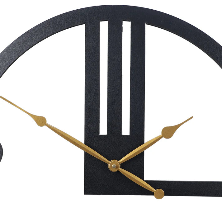 Engineered Wood Wall Clock With Leather coating Gift Or Decor
