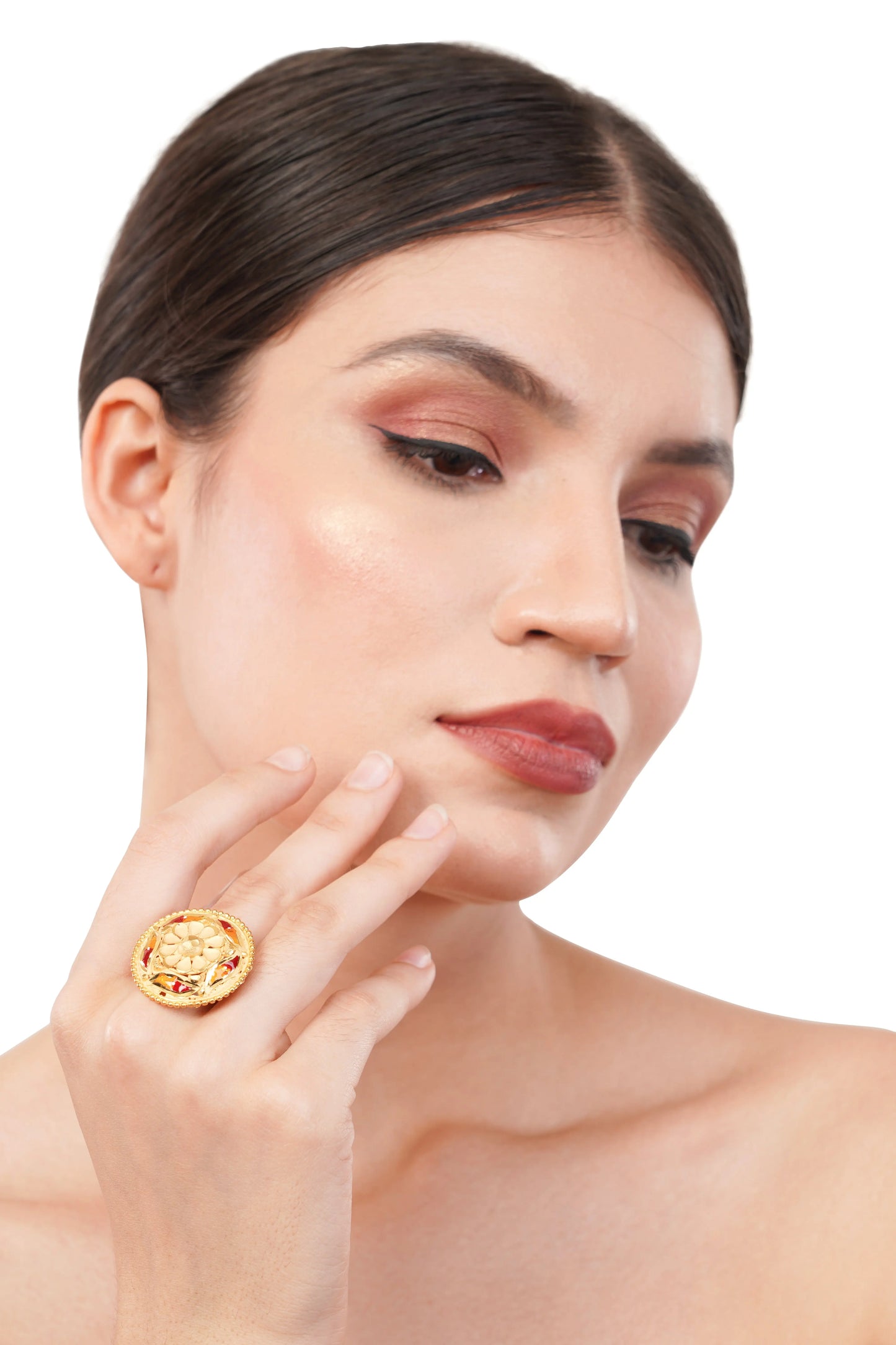 Enhance Your Finger with Our Exquisite 1 Gram Gold Plated Finger Ring GiftorDecor