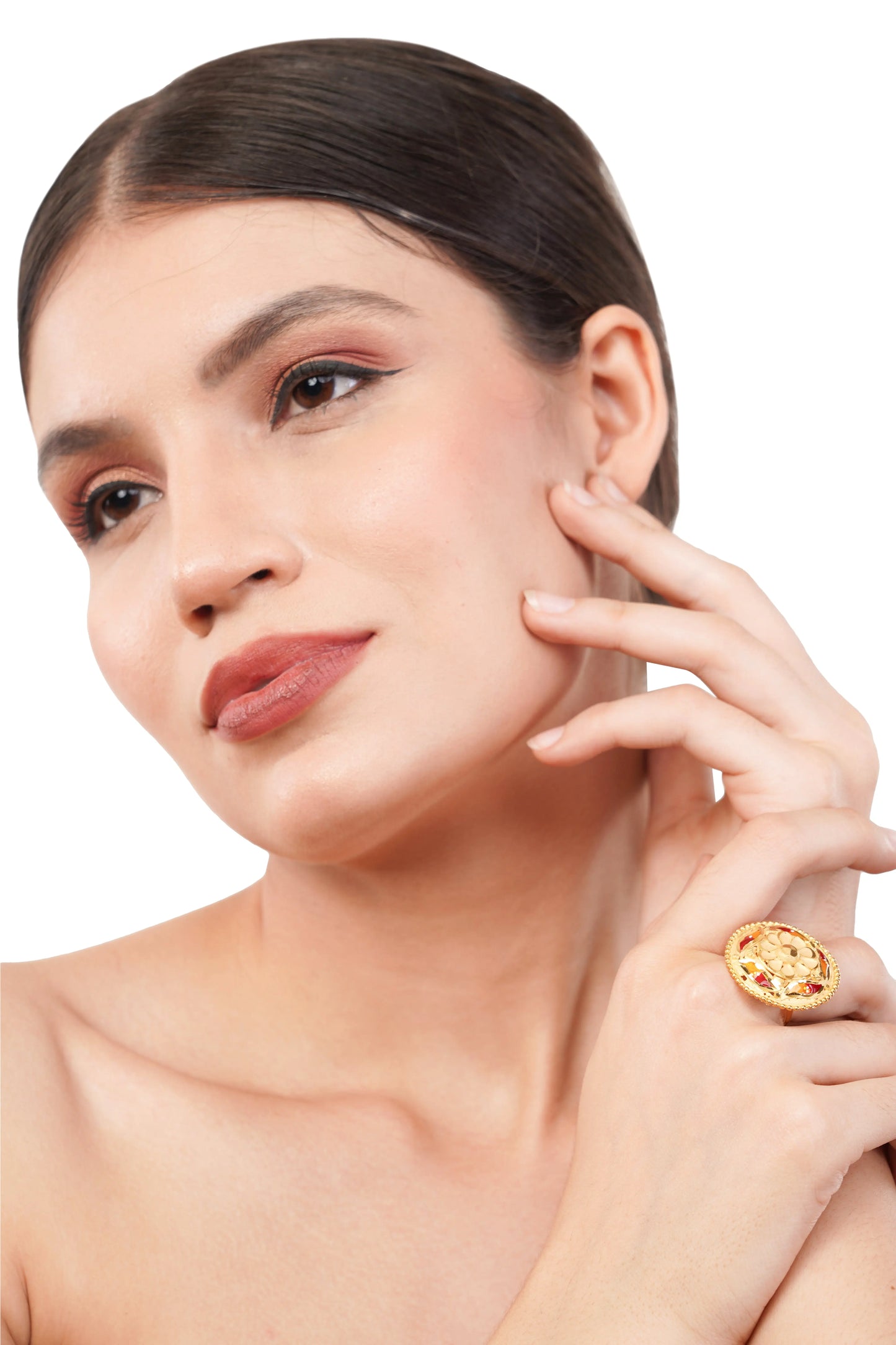 Enhance Your Finger with Our Exquisite 1 Gram Gold Plated Finger Ring GiftorDecor