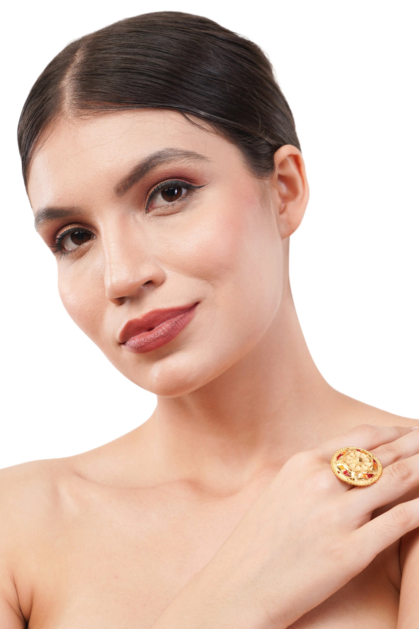 Enhance Your Finger with Our Exquisite 1 Gram Gold Plated Finger Ring GiftorDecor