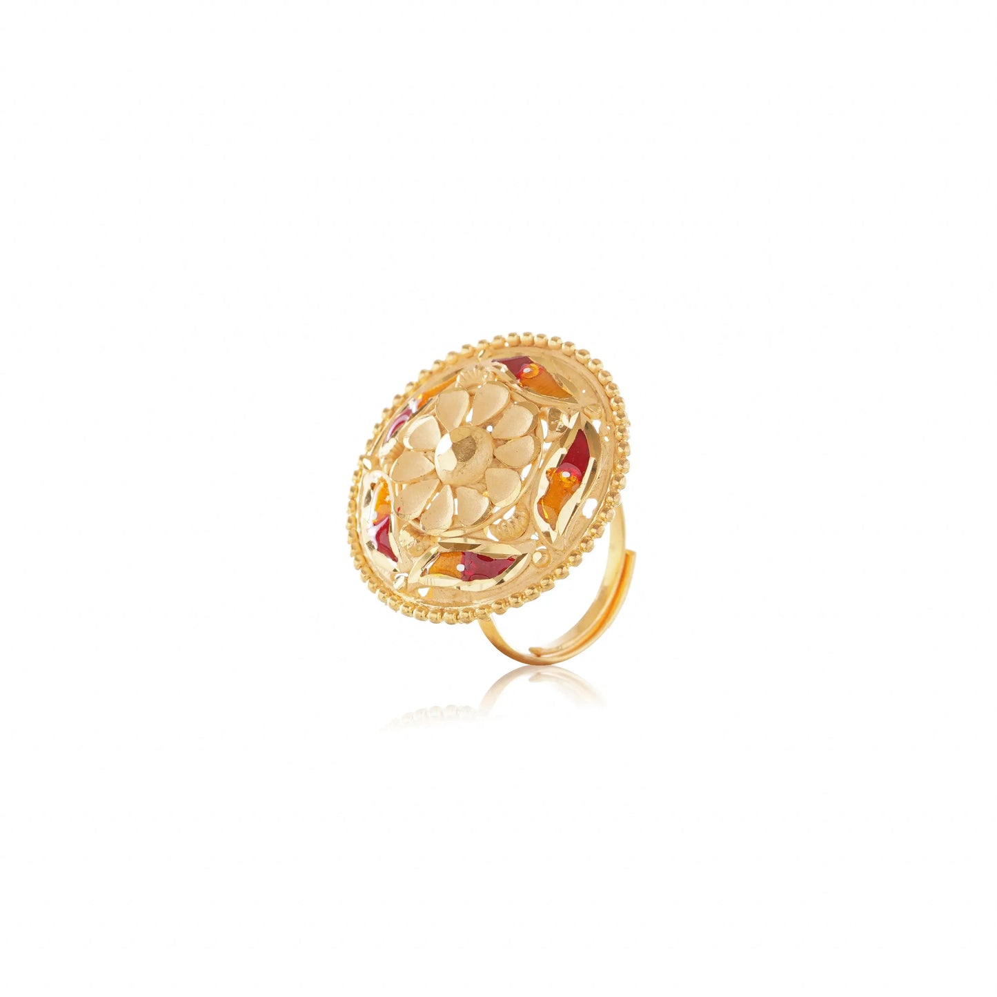 Enhance Your Finger with Our Exquisite 1 Gram Gold Plated Finger Ring GiftorDecor