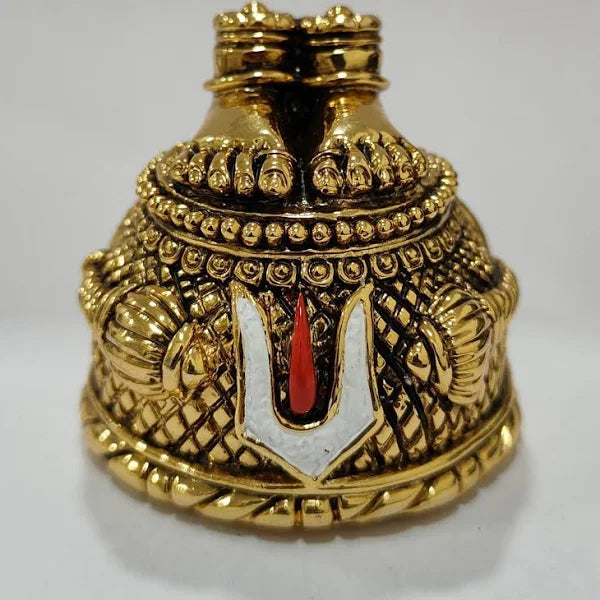 Hanuman Ji Charan Paduka Gold Plated & Antique Finish