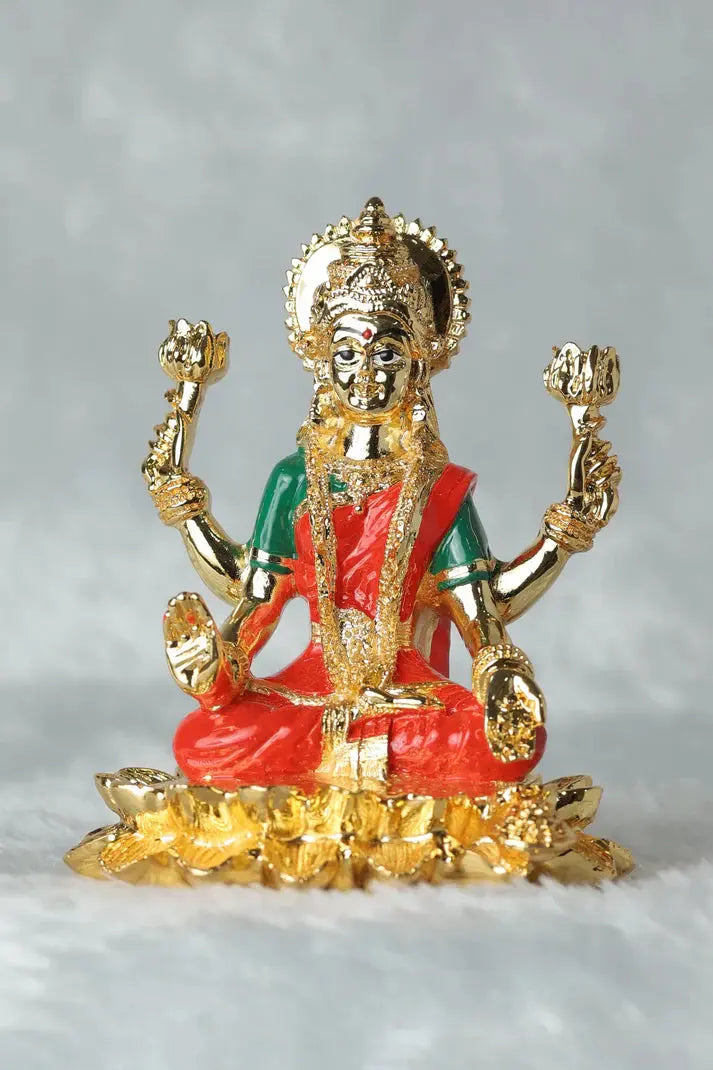 Golden Goddess of Wealth: A Laxmi Ji Idol GiftorDecor