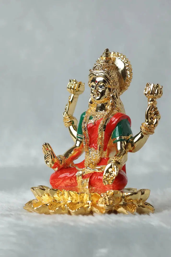 Golden Goddess of Wealth: A Laxmi Ji Idol GiftorDecor