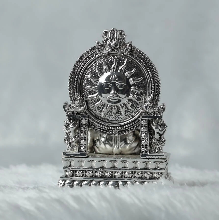 Silver Plated antique finish Maa Laxmi GiftorDecor