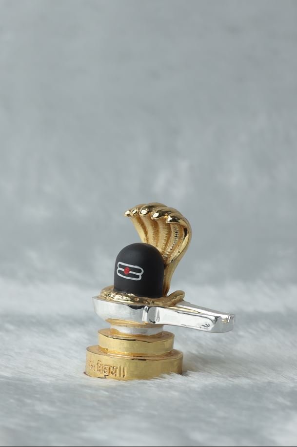Divine Gold & Silver Plated Shivling