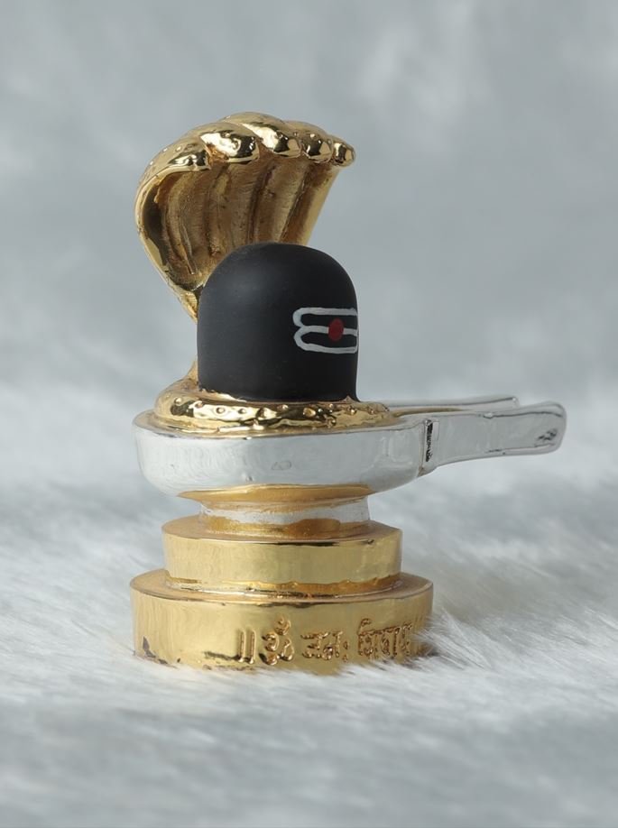 Divine Gold & Silver Plated Shivling