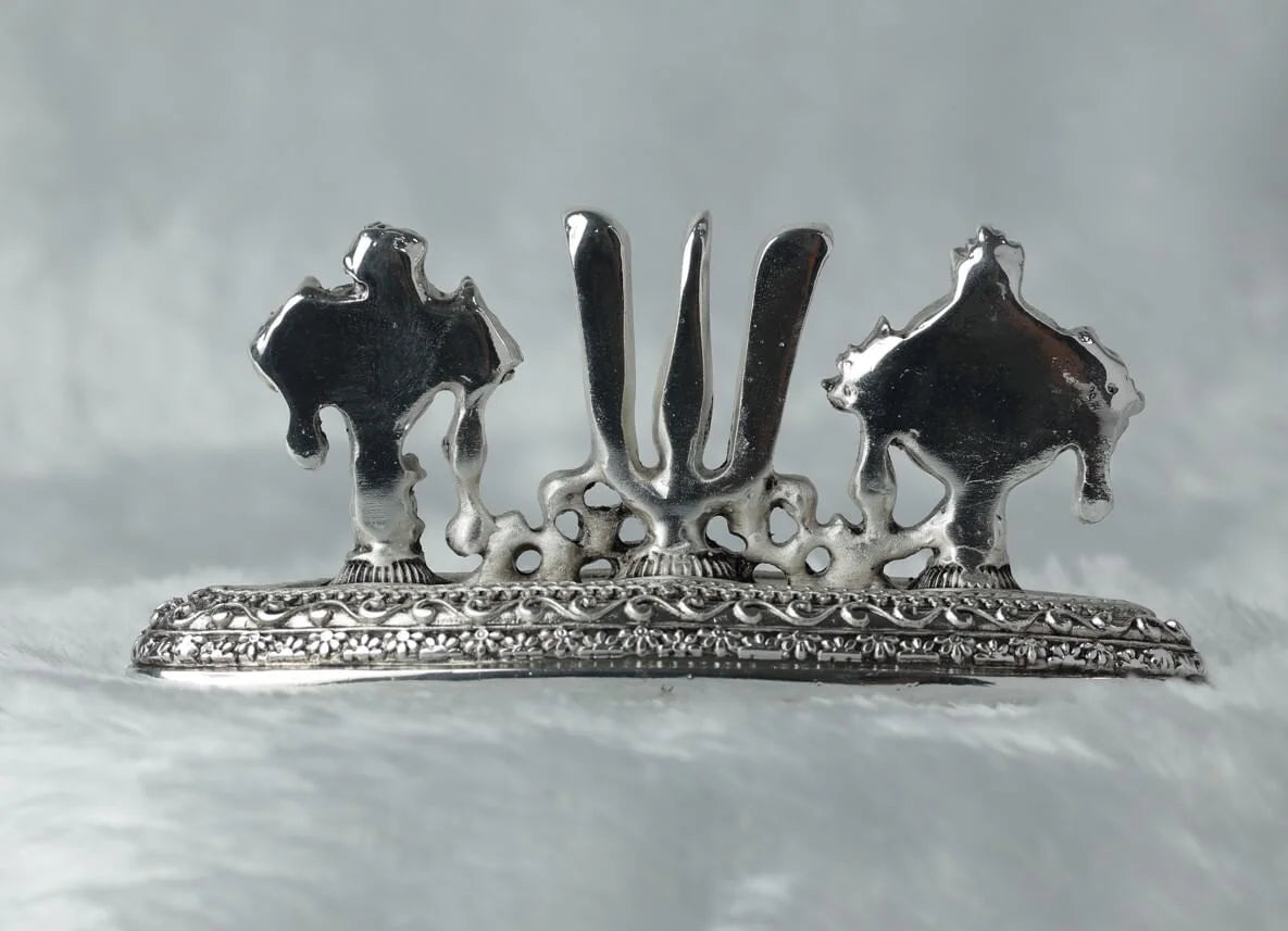 Silver Plated Antique Finish Tirupati Balaji Tilak GiftorDecor