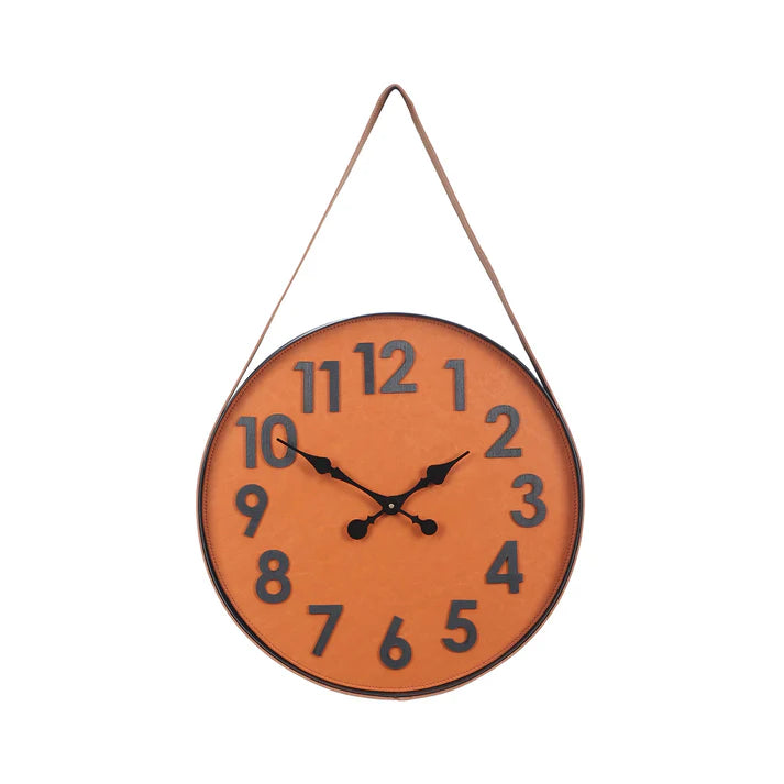 Vintage Leather Strap Wall Clock || Wall Clock Gift Or Decor