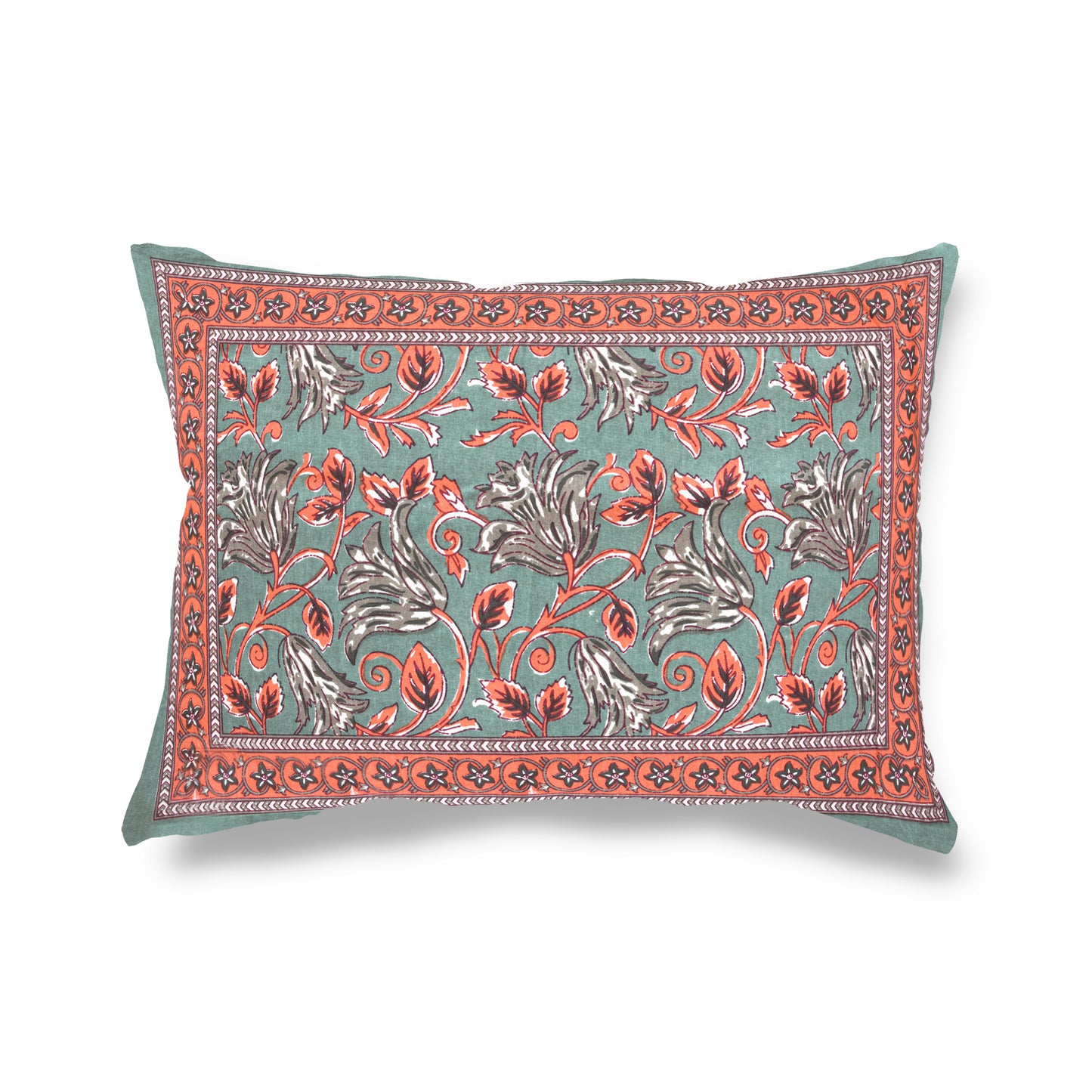 Pure Organic Cotton Bedsheet Hand Block Printed King Size with Pillow Covers 240 TC