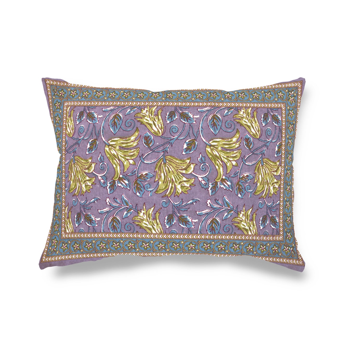 Pure Organic Cotton Bedsheet Hand Block Printed King Size with Pillow Covers 240 TC