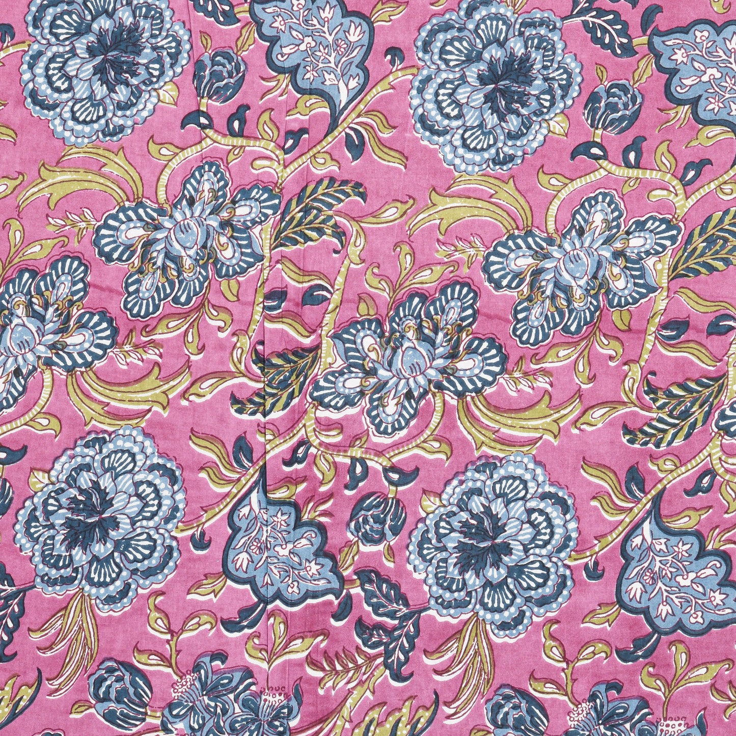 Pure Organic Cotton Bedsheet Hand Block Printed King Size with Pillow Covers 240 TC