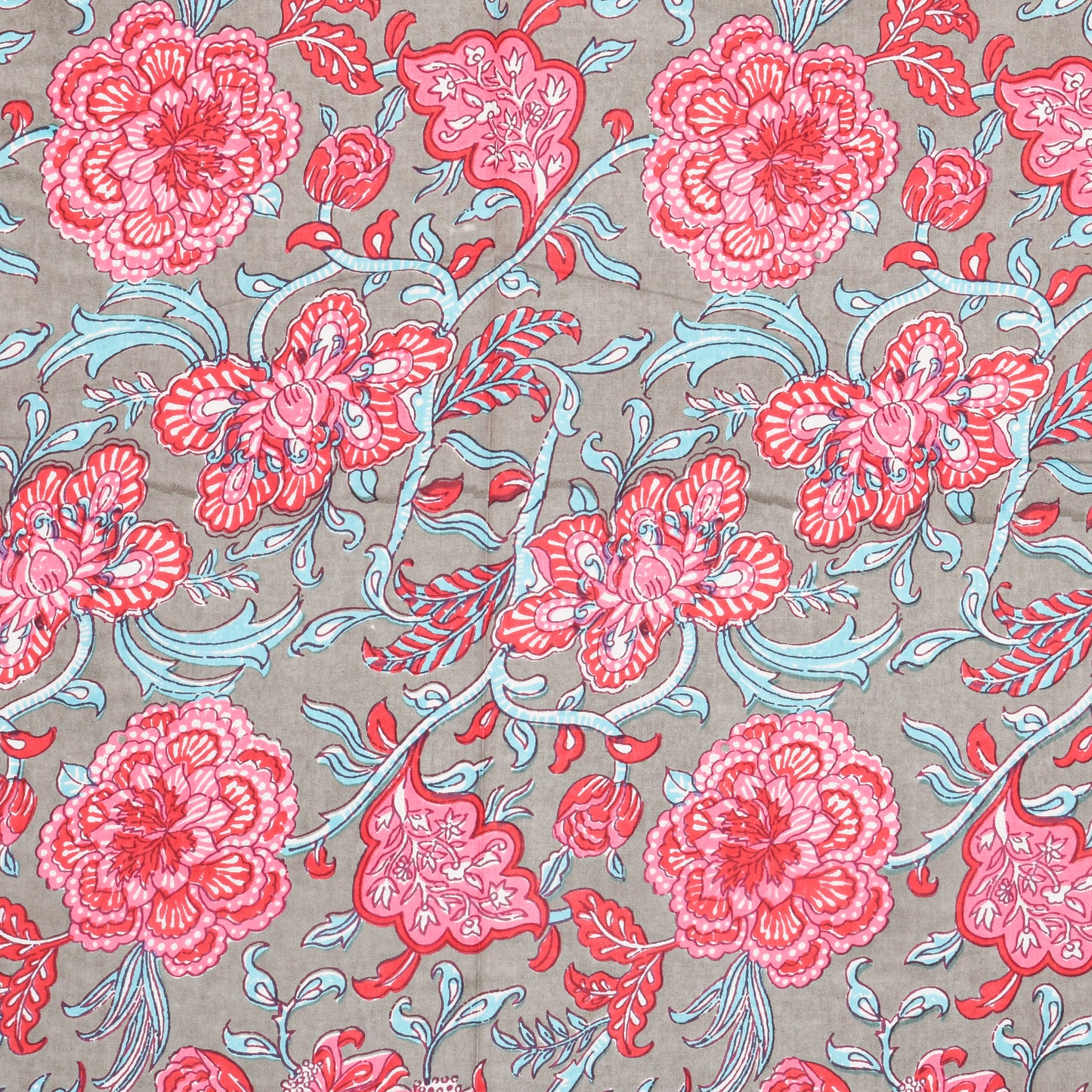Pure Organic Cotton Bedsheet Hand Block Printed King Size with Pillow Covers 240 TC