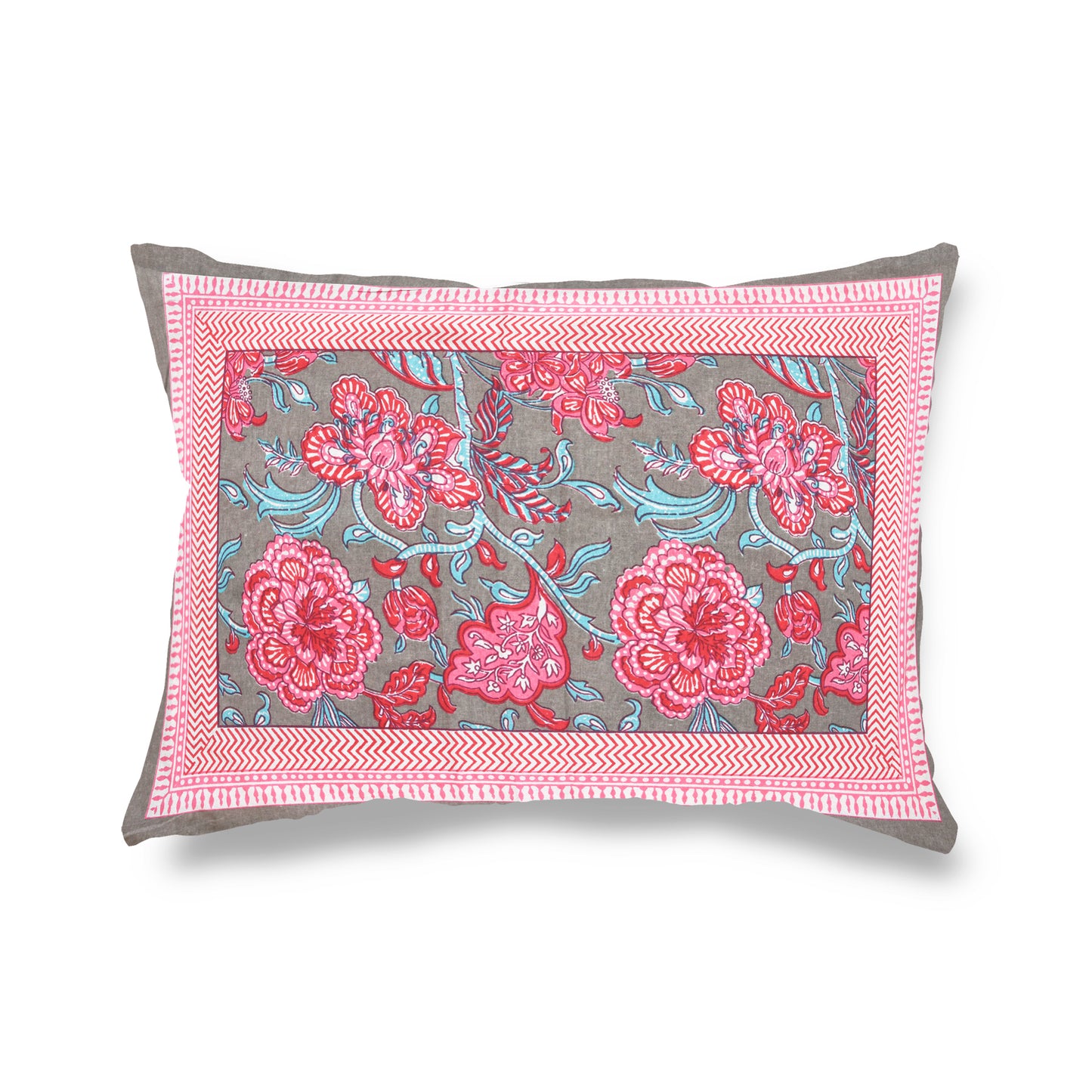Pure Organic Cotton Bedsheet Hand Block Printed King Size with Pillow Covers 240 TC