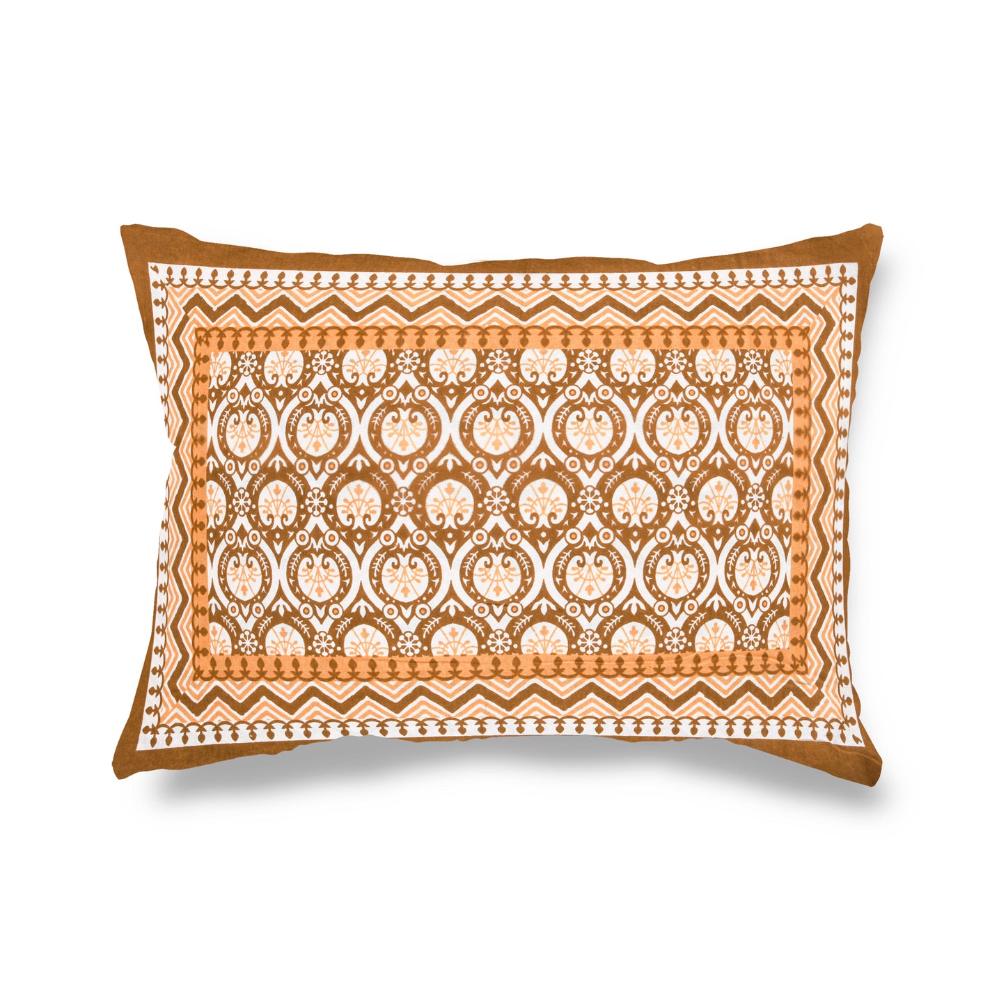 Pure Organic Cotton Bedsheet Hand Block Printed King Size with Pillow Covers 240 TC