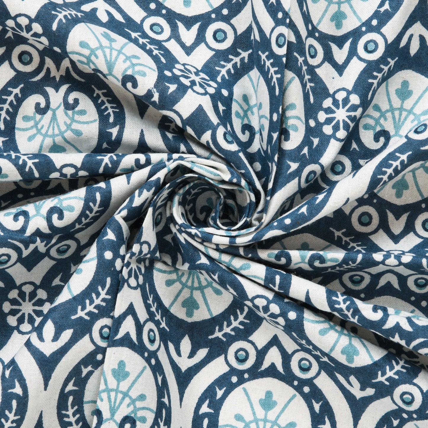 Pure Organic Cotton Bedsheet Hand Block Printed King Size with Pillow Covers 240 TC