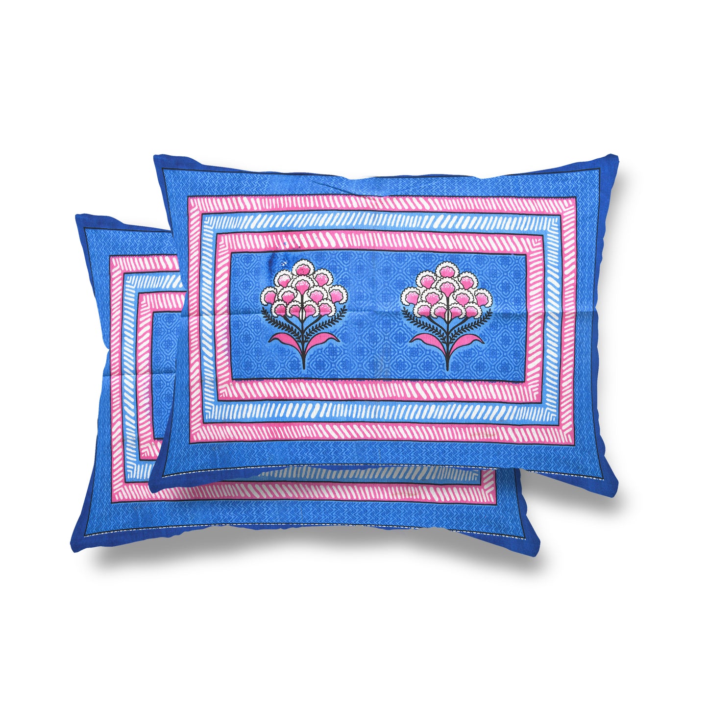 85 X 95 inch Queen Size 100% Cotton Bedsheet for Double Bed with Pillow Cover Gift Or Decor