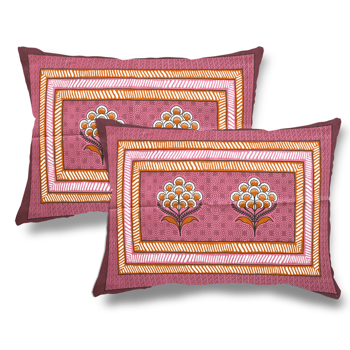 85 X 95 inch Queen Size 100% Cotton Bedsheet for Double Bed with Pillow Cover Gift Or Decor