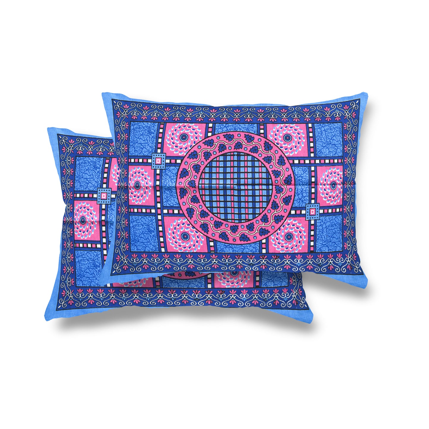 85 X 95 inch Queen Size 100% Cotton Bedsheet for Double Bed with Pillow Cover Gift Or Decor