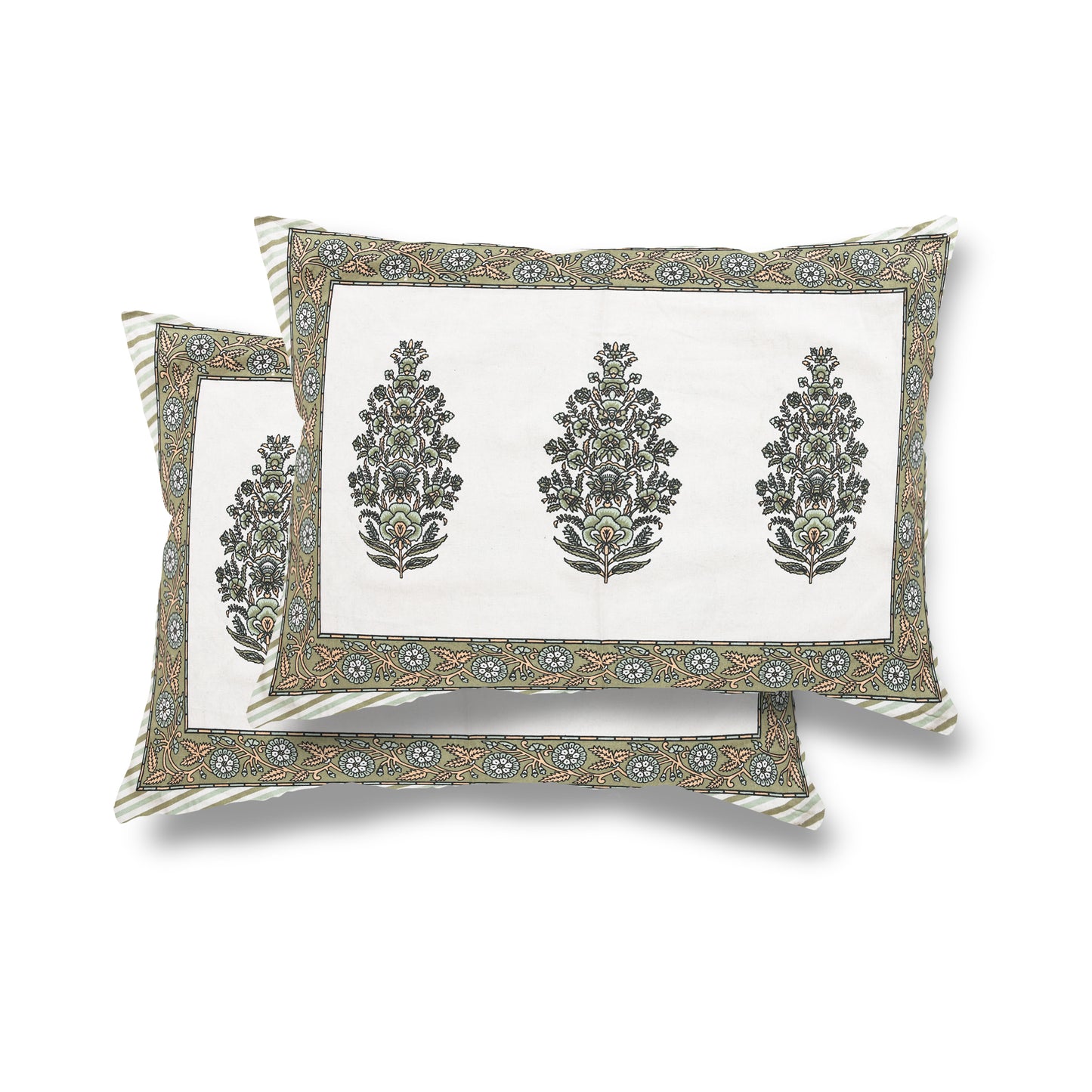 108 X 108 inch Super King Size 100% Cotton Bedsheet for Double Bed with Pillow Cover Gift Or Decor