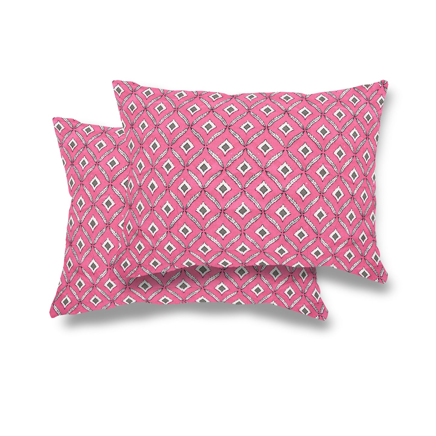 108 X 108 inch Super King Size 100% Cotton Bedsheet for Double Bed with Pillow Cover Gift Or Decor