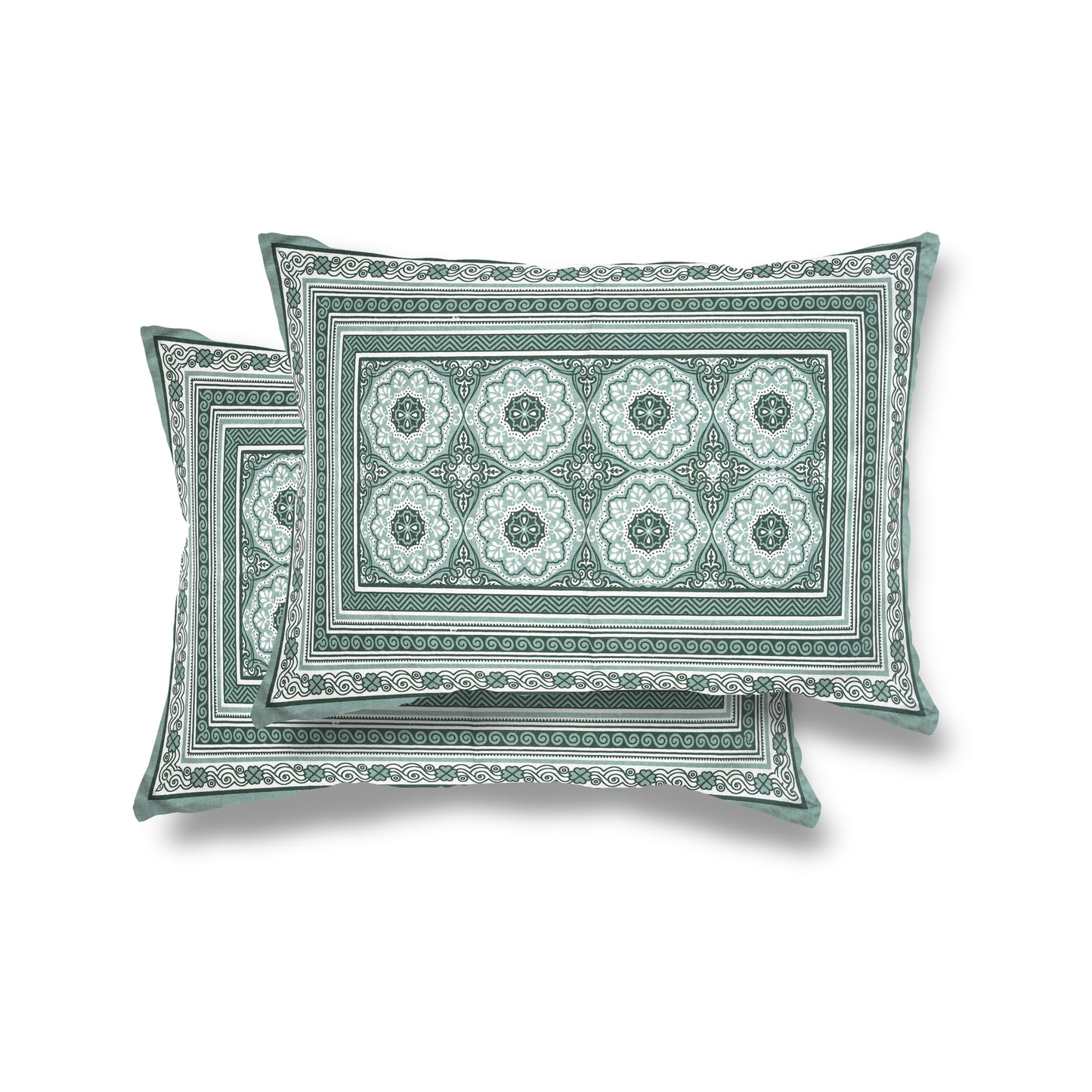 108 X 108 inch Super King Size 100% Cotton Bedsheet for Double Bed with Pillow Cover Gift Or Decor