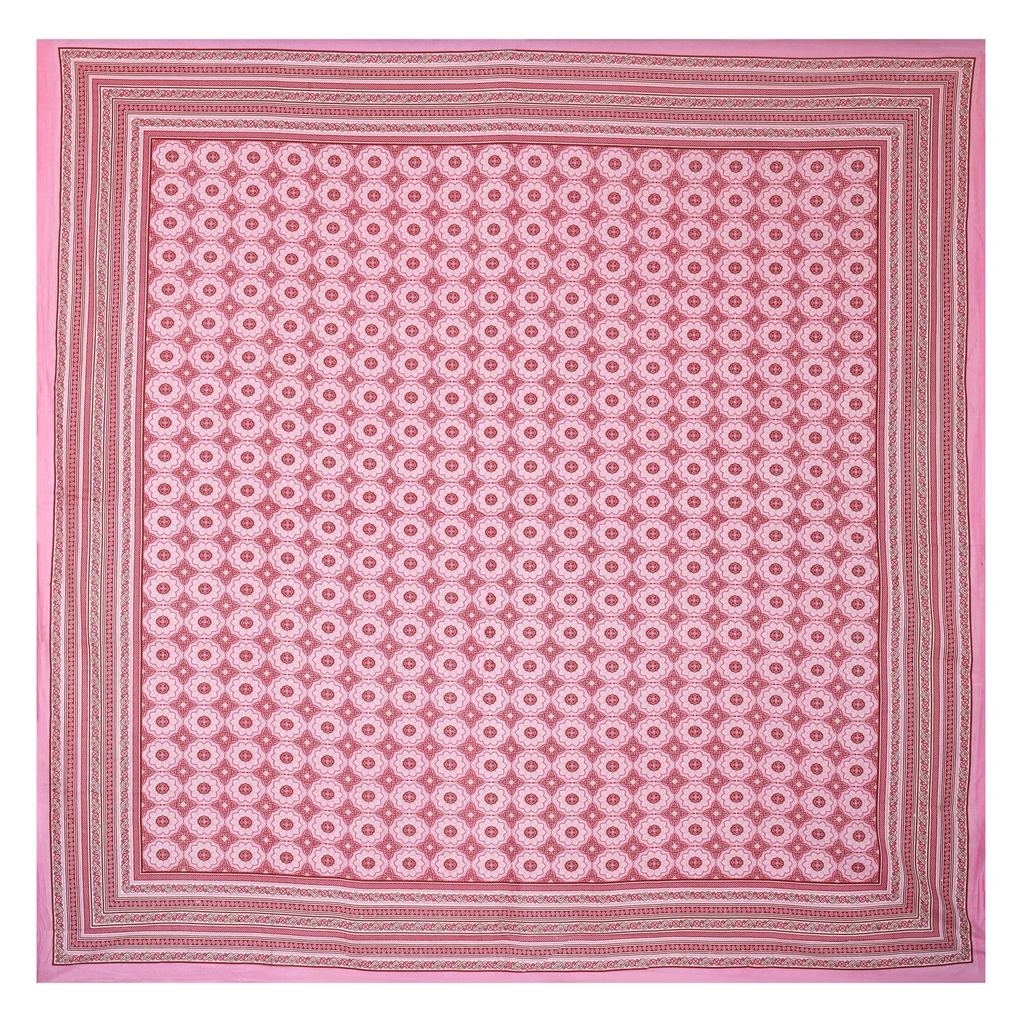 108 X 108 inch Super King Size 100% Cotton Bedsheet for Double Bed with Pillow Cover Gift Or Decor