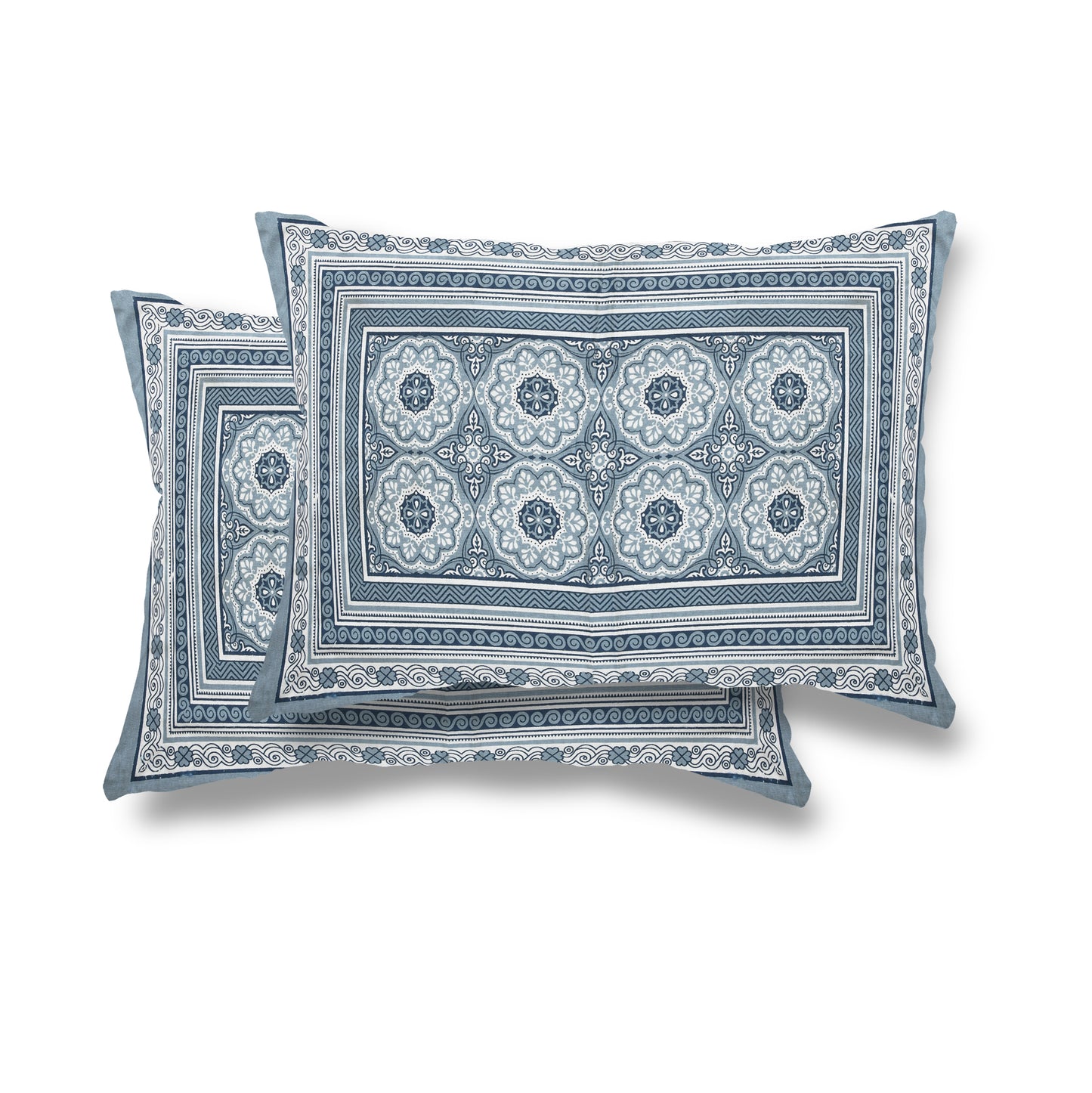108 X 108 inch Super King Size 100% Cotton Bedsheet for Double Bed with Pillow Cover Gift Or Decor