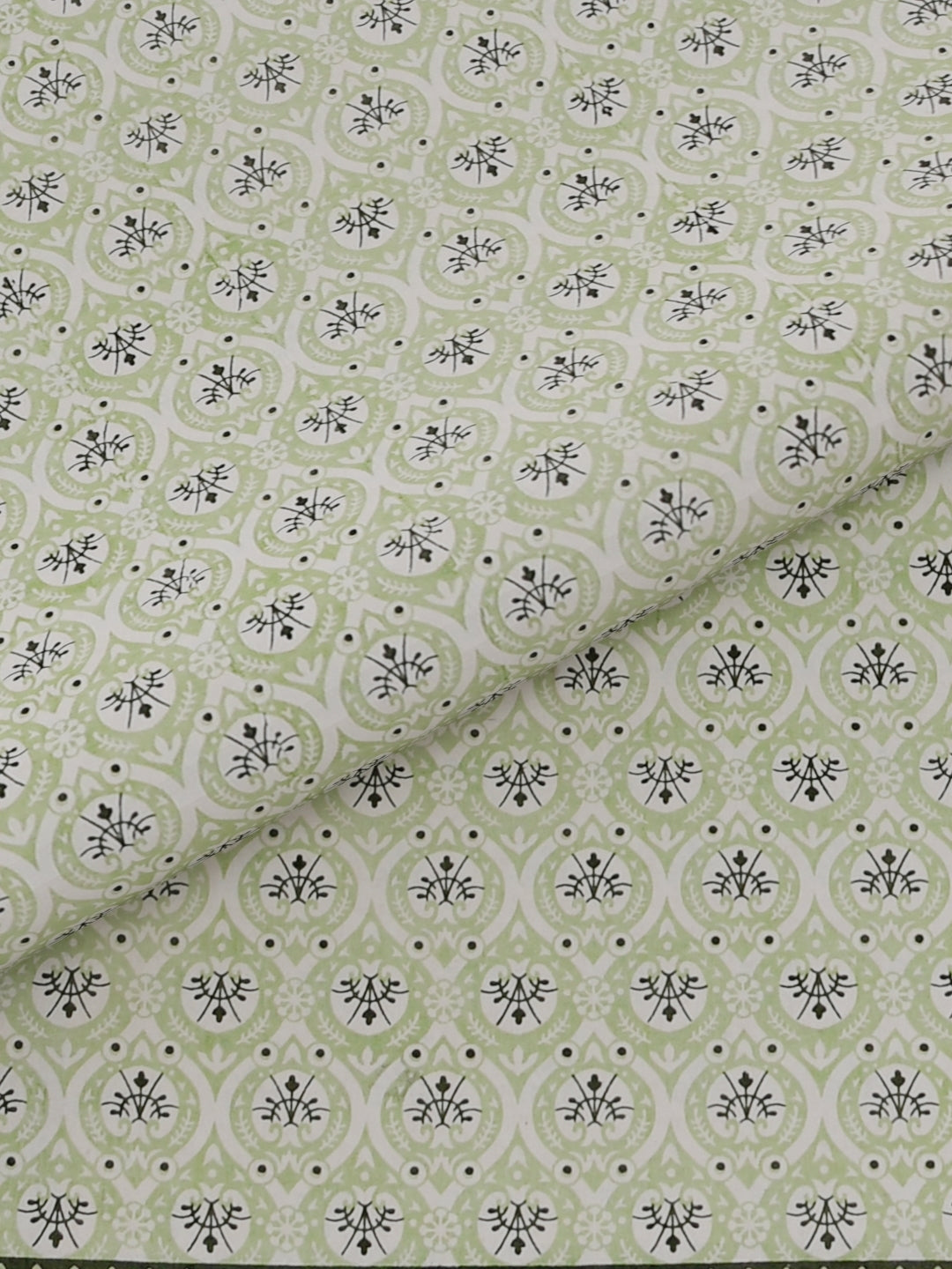 Pure Organic Cotton Bedsheet Hand Block Printed King Size with Pillow Covers 240 TC 90X108 inches