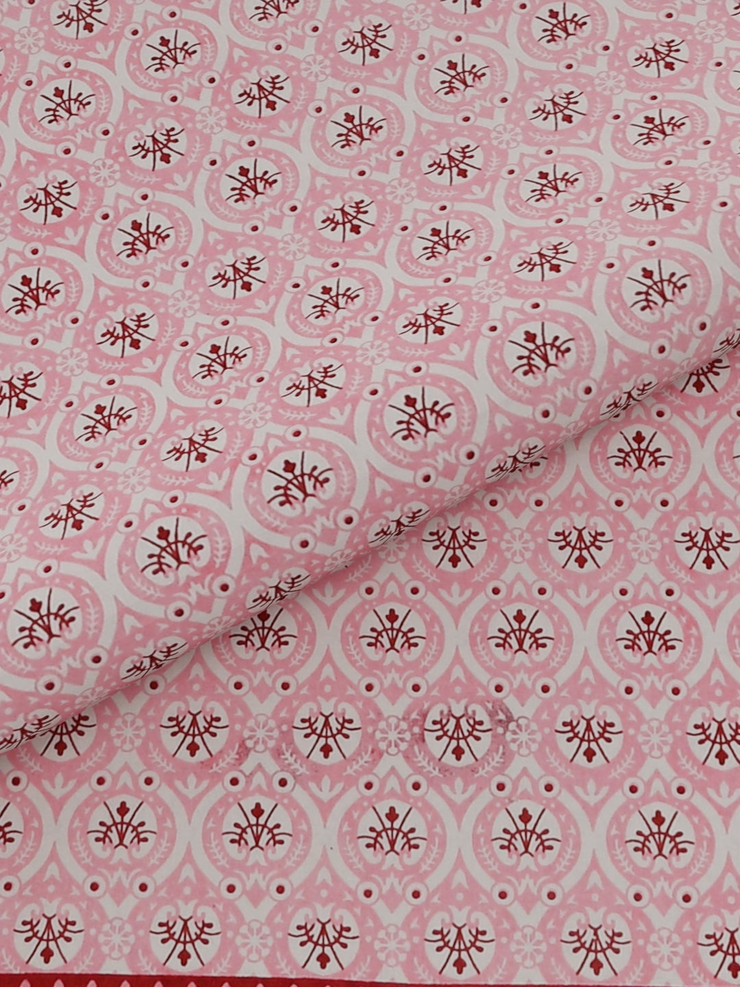 Pure Organic Cotton Bedsheet Hand Block Printed King Size with Pillow Covers 240 TC 90X108 inches