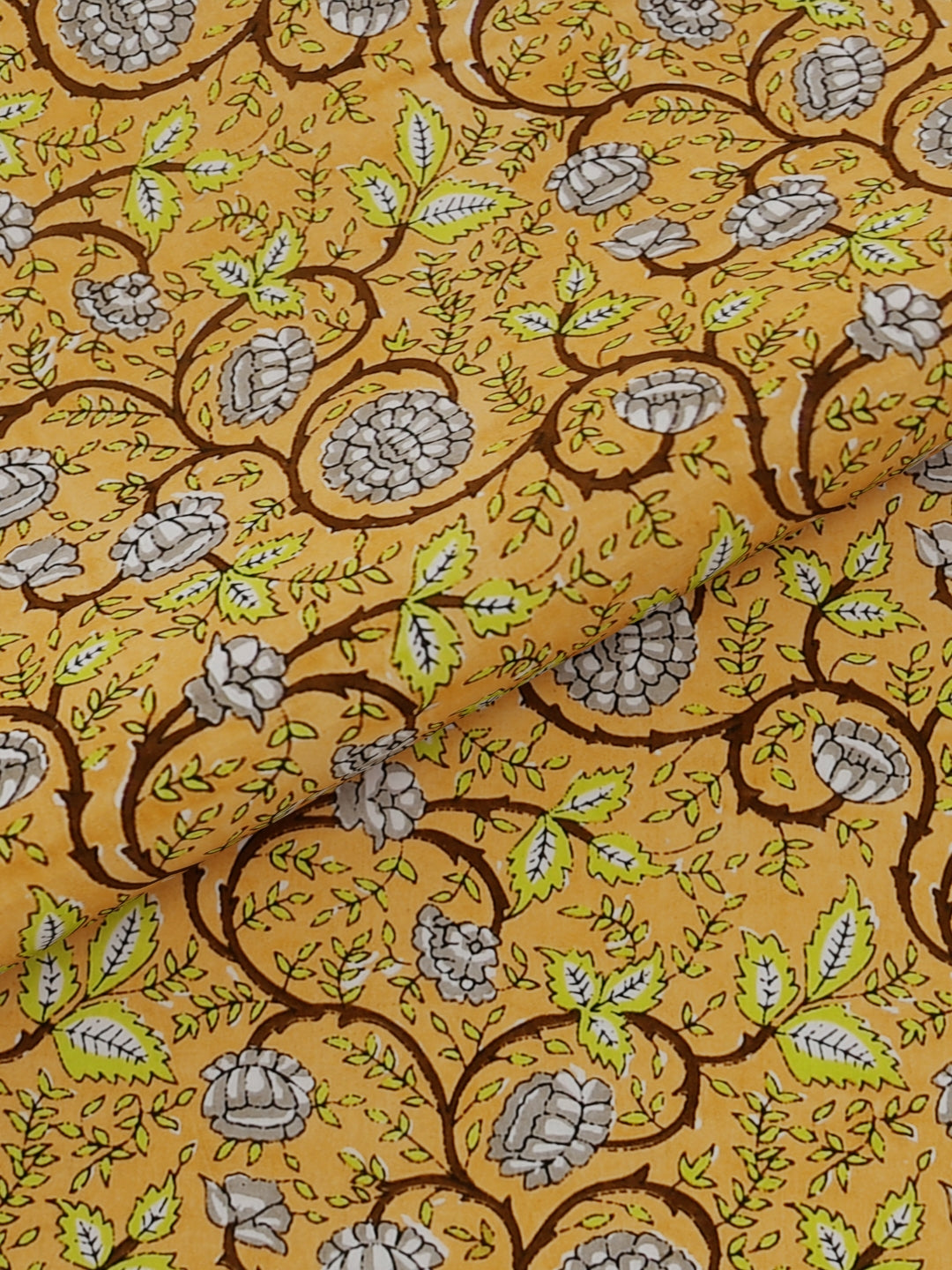 Pure Organic Cotton Bedsheet Hand Block Printed King Size with Pillow Covers 240 TC 90X108 inches