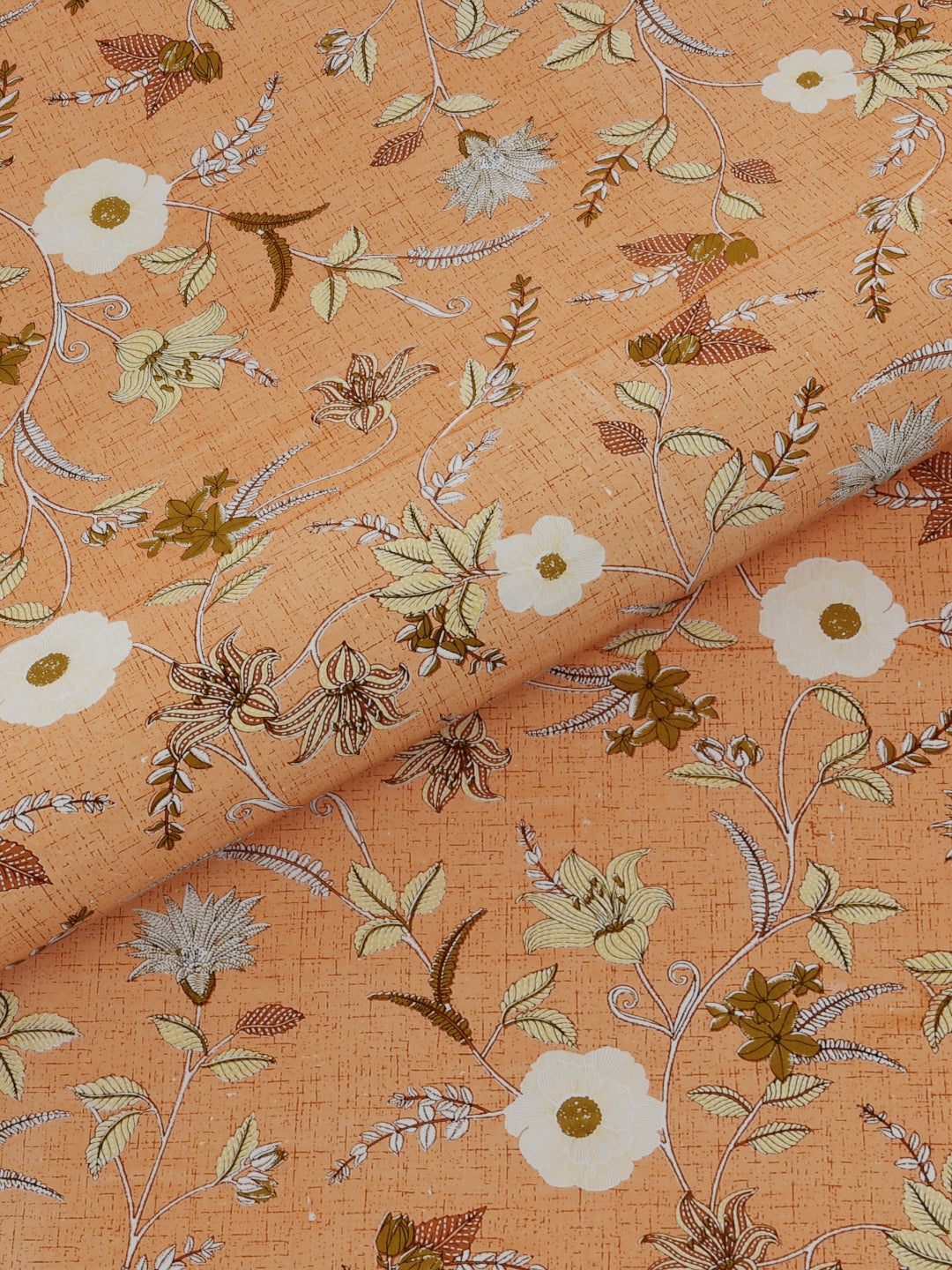 Pure Organic Cotton Bedsheet Hand Block Printed King Size with Pillow Covers 240 TC 90X108 inches