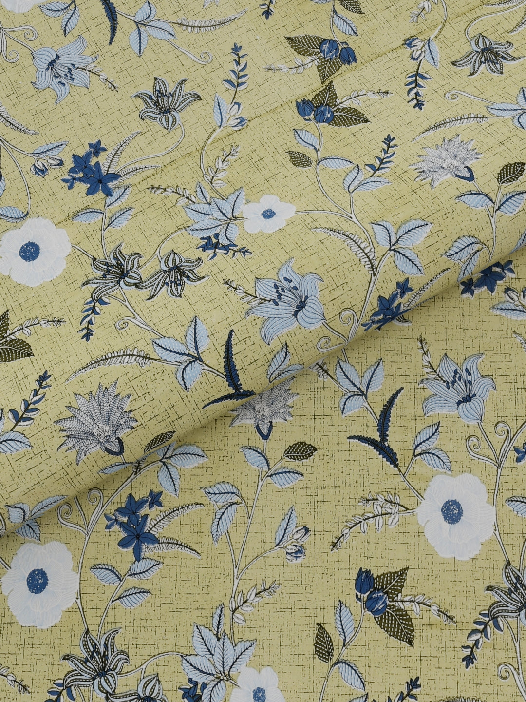 Pure Organic Cotton Bedsheet Hand Block Printed King Size with Pillow Covers 240 TC 90X108 inches
