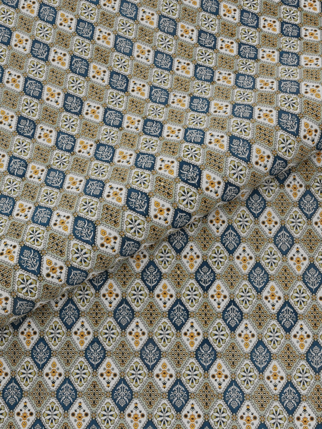 Pure Organic Cotton Bedsheet Hand Block Printed King Size with Pillow Covers 240 TC 90X108 inches