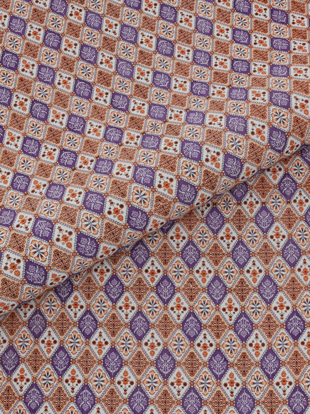 Pure Organic Cotton Bedsheet Hand Block Printed King Size with Pillow Covers 240 TC 90X108 inches
